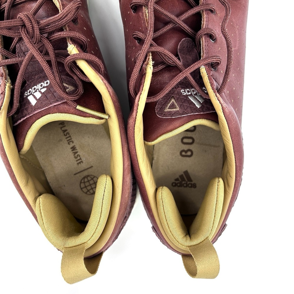 Adidas Adicross Golf Shoes Mens 12 Burgundy Leather Streetwear Casual - Picture 8 of 11